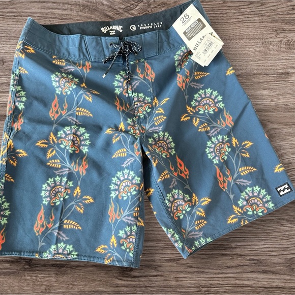 Billabong Other - Billabong Men's Floral Swim Shorts - Blue